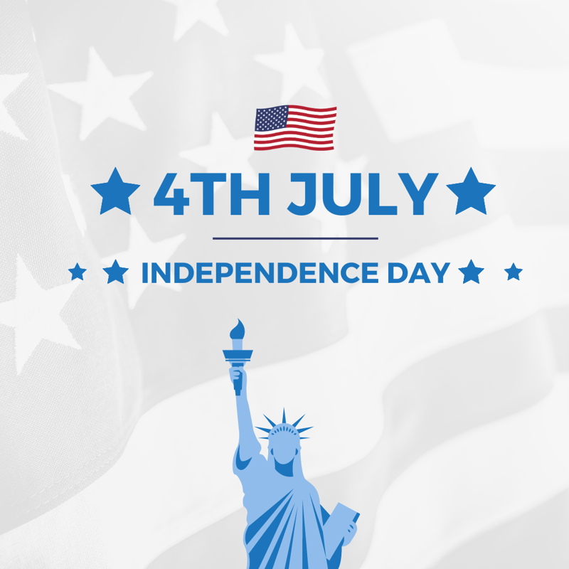 4th of July Social Graphic