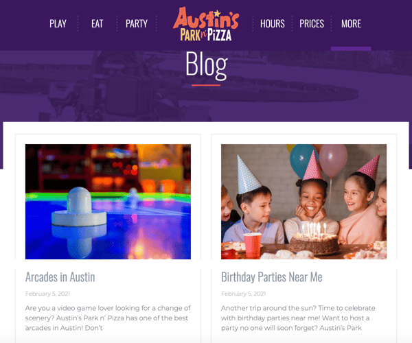 Austins Website 2