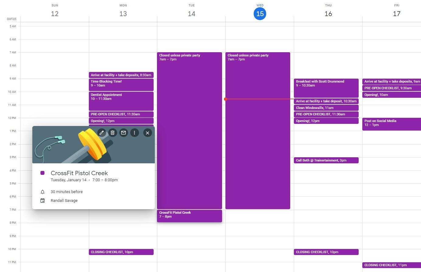 Calendar your personal to-dos, too!