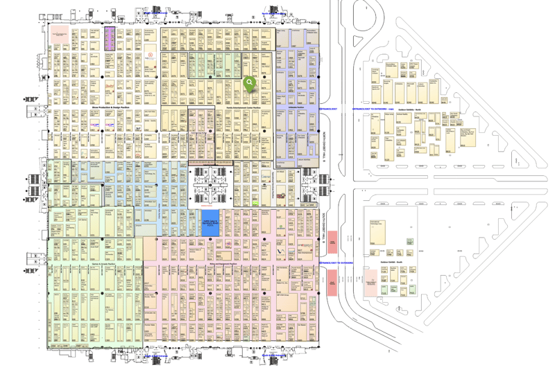 IAAPA 2023 Booth Aerial View