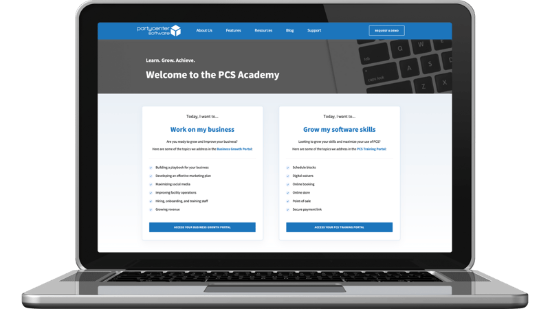 PCS Academy - Sign Up Page - Portals - NEW