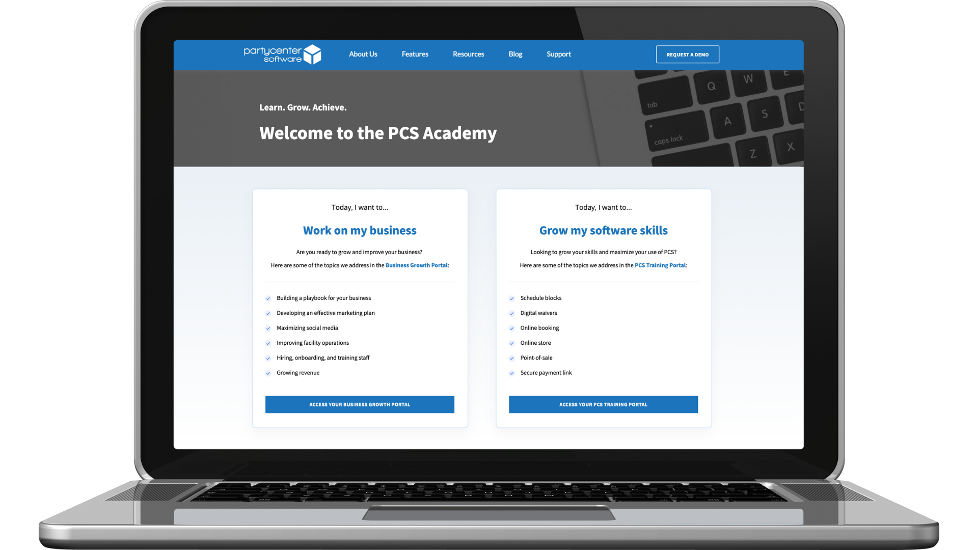 PCS Academy - Sign Up Page - Portals - NEW