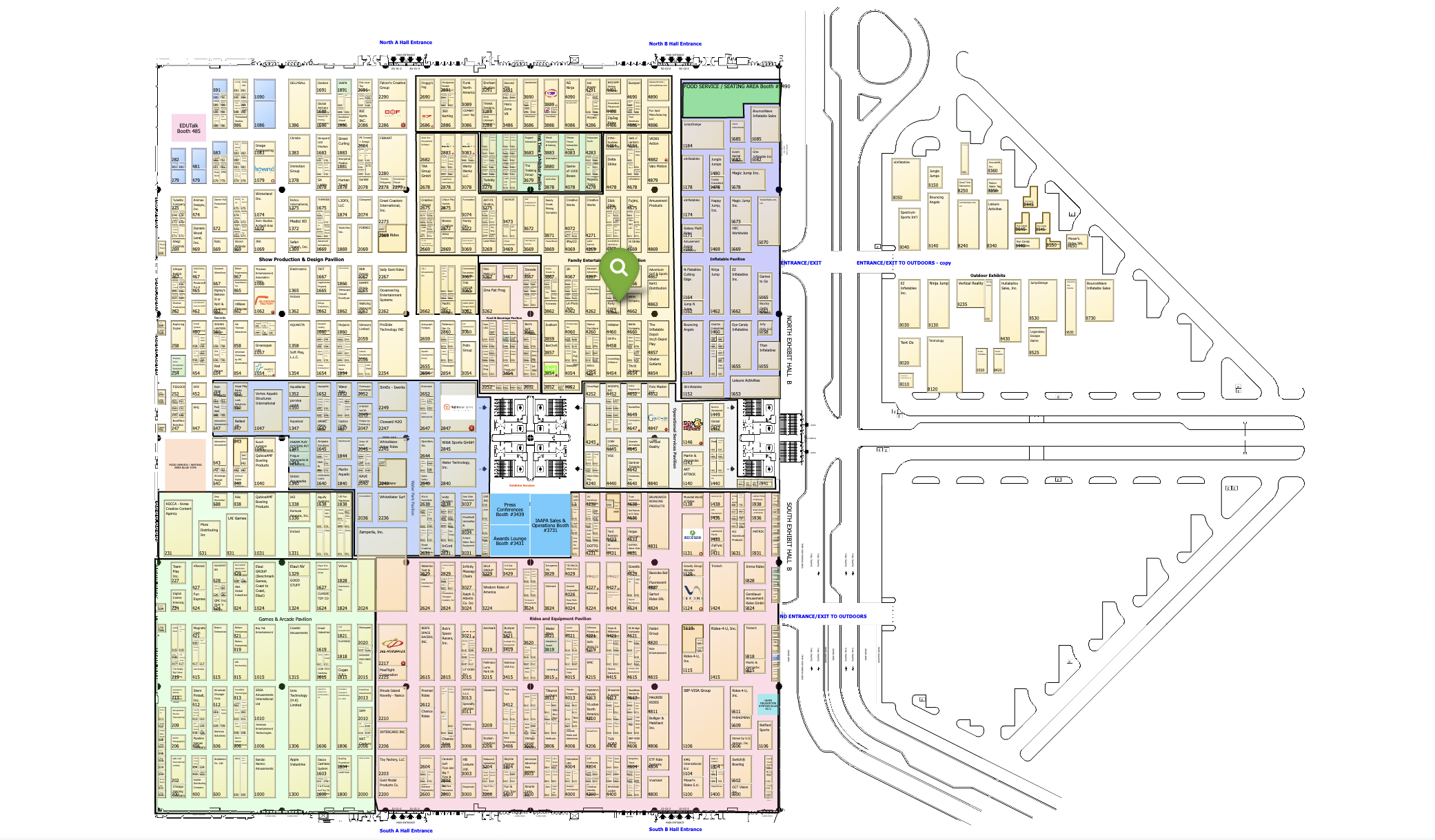 IAAPA 2022 Floor Map