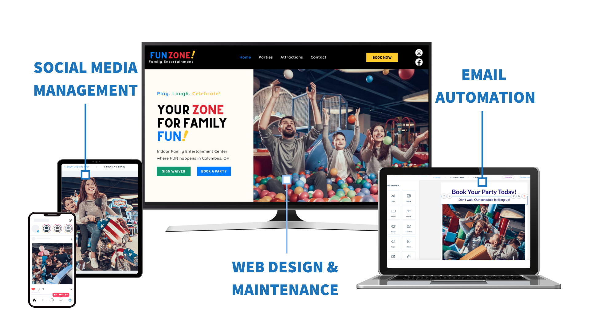 Party Center Software Marketing Services