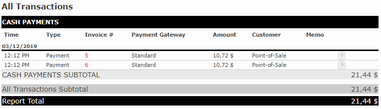 Screenshot showing example of currency language responsiveness