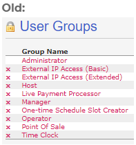 User Groups Old