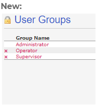 User Groups New