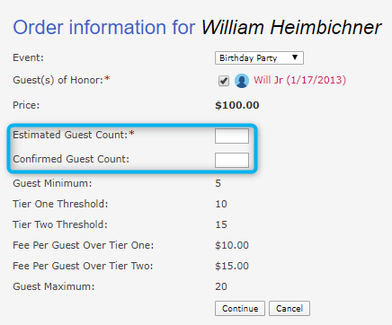 Estimated Guest Counts and More