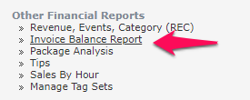 Invoice Balance Report