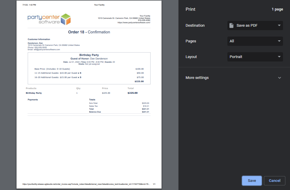 Printing the 2.0 Invoice with the New Formatting